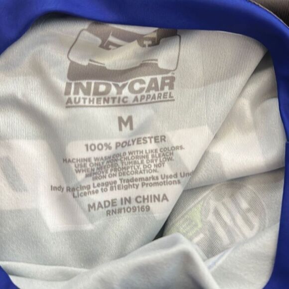 IndyCar Authentic Apparel Pippa 39 Blue Men’s Short Sleeve Jersey Tshirt Medium - Picture 8 of 8